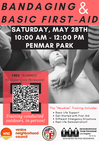📌Save the Date - ⛑Free First Aid Training⛑Saturday, May 28th~10am-12pm❗️