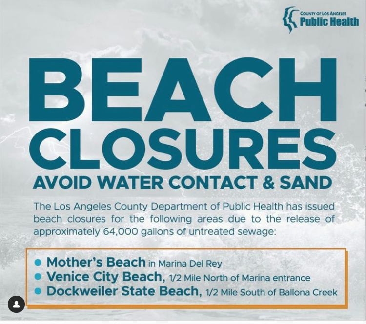⚠️ After Sewage Spill In Marina del Rey SOME Beaches Re-open⚠️