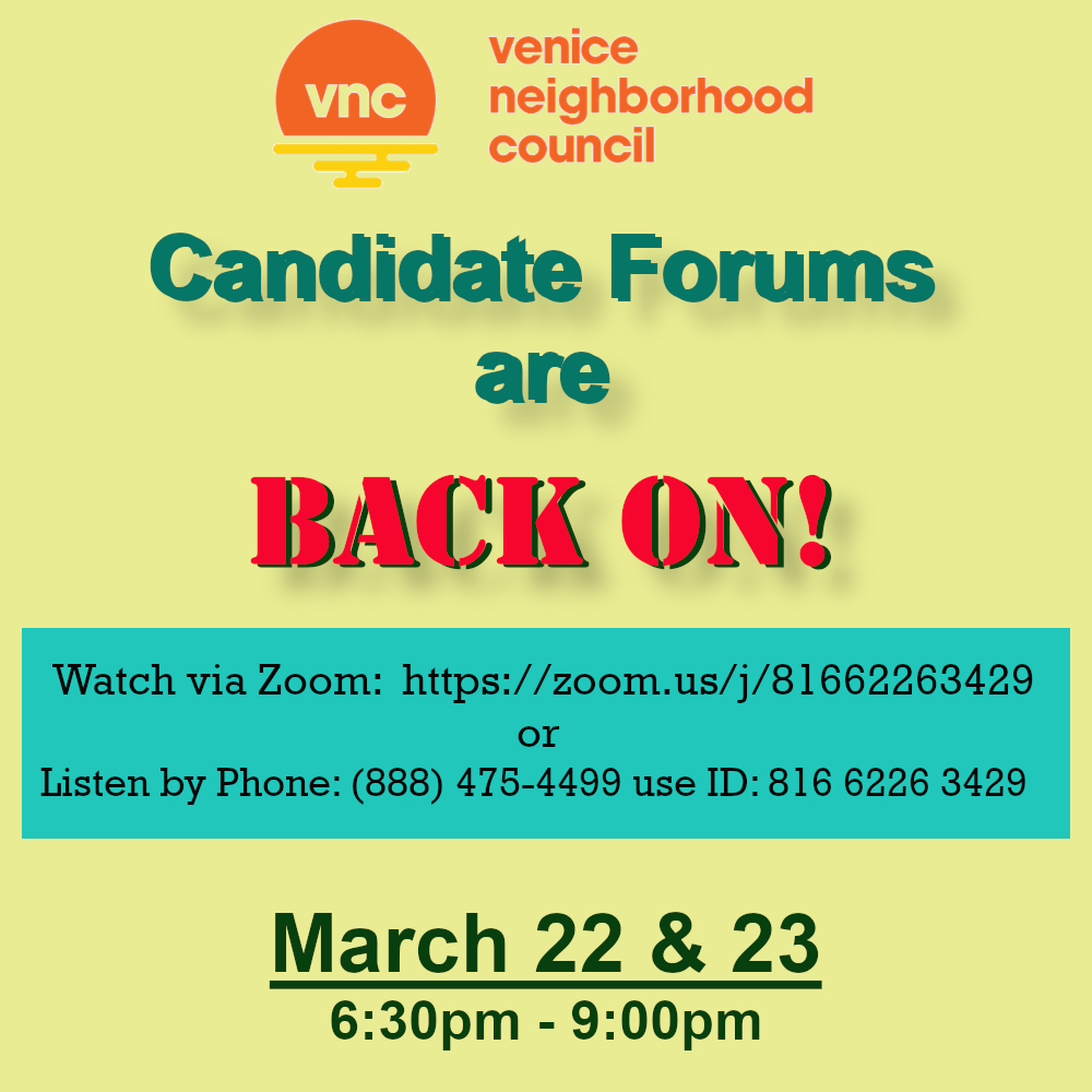 📣VNC 2023 ELECTIONS✹CANDIDATE FORUMS ARE BACK ON‼️