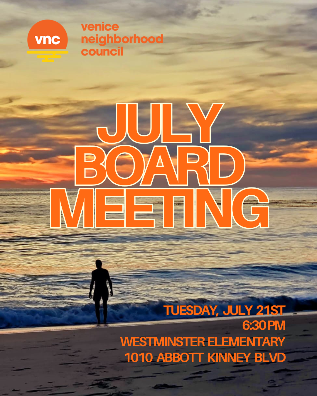🌞JULY - VNC MONTHLY BOARD OF OFFICERS MEETING ~ Tuesday, July 21st 2026
