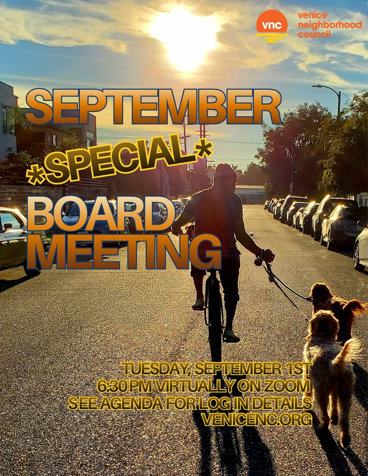 📣SPECIAL 24 Hour Notice - VNC  BOARD OF OFFICERS MEETING ~ Tuesday, September 1st 2026