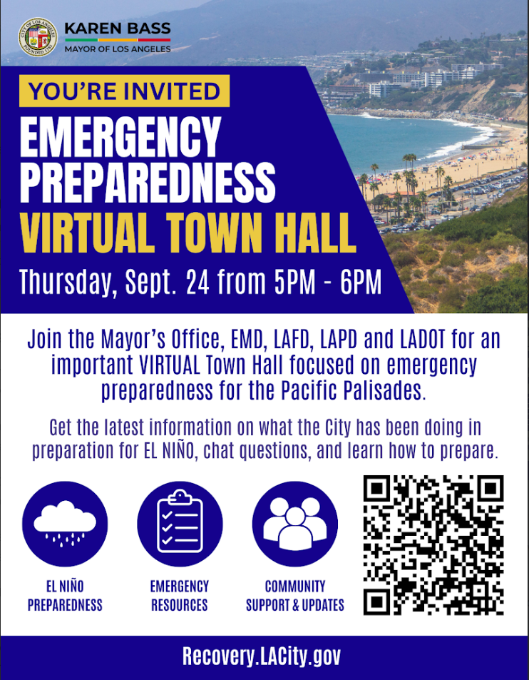 🌩️EL NINO VIRTUAL TOWN HALL PRESENTED BY MAYOR KAREN BASS
